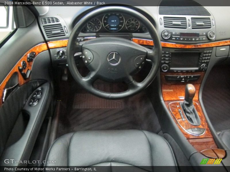 Alabaster White / Black 2004 Mercedes-Benz E 500 Sedan