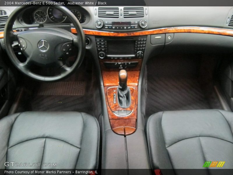 Alabaster White / Black 2004 Mercedes-Benz E 500 Sedan
