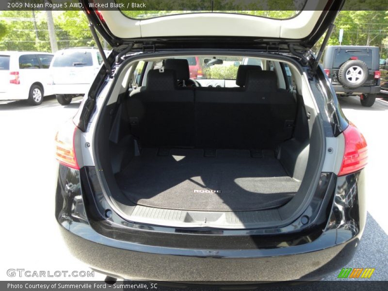 Wicked Black / Black 2009 Nissan Rogue S AWD