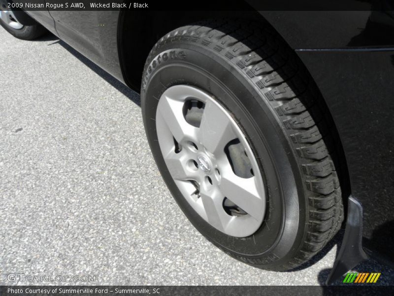 Wicked Black / Black 2009 Nissan Rogue S AWD