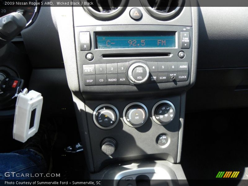 Wicked Black / Black 2009 Nissan Rogue S AWD