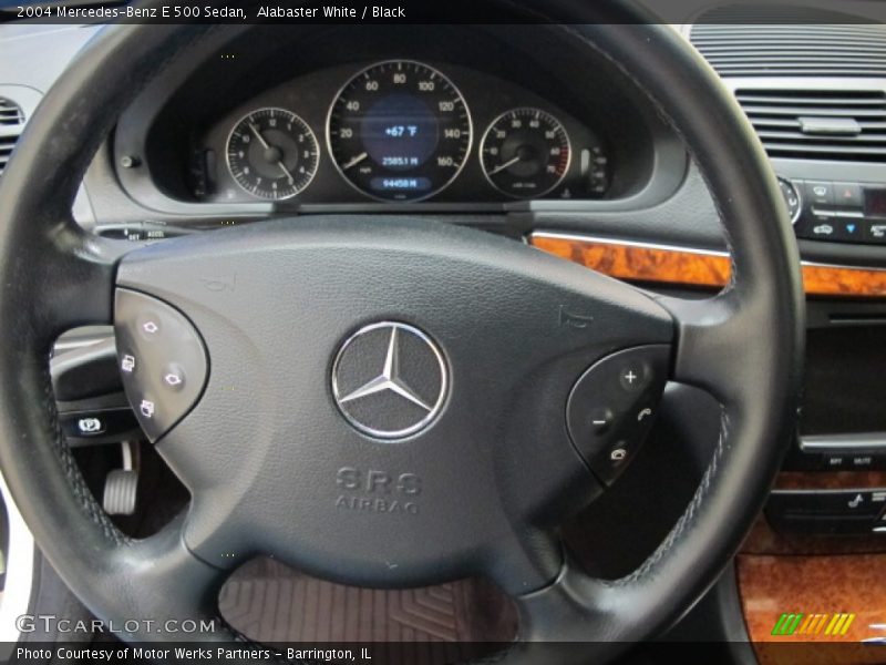 Alabaster White / Black 2004 Mercedes-Benz E 500 Sedan