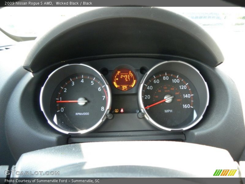 Wicked Black / Black 2009 Nissan Rogue S AWD