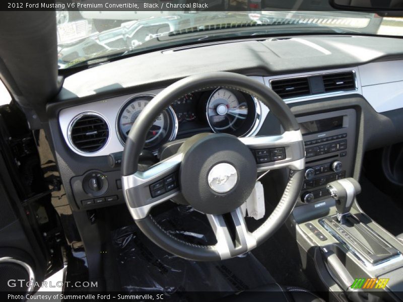 Black / Charcoal Black 2012 Ford Mustang V6 Premium Convertible