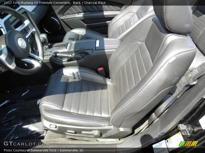 Black / Charcoal Black 2012 Ford Mustang V6 Premium Convertible