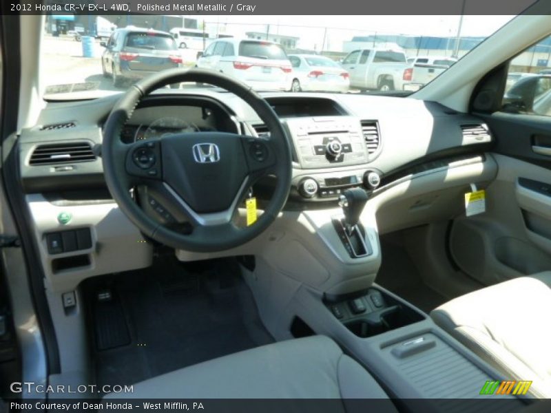 Polished Metal Metallic / Gray 2012 Honda CR-V EX-L 4WD