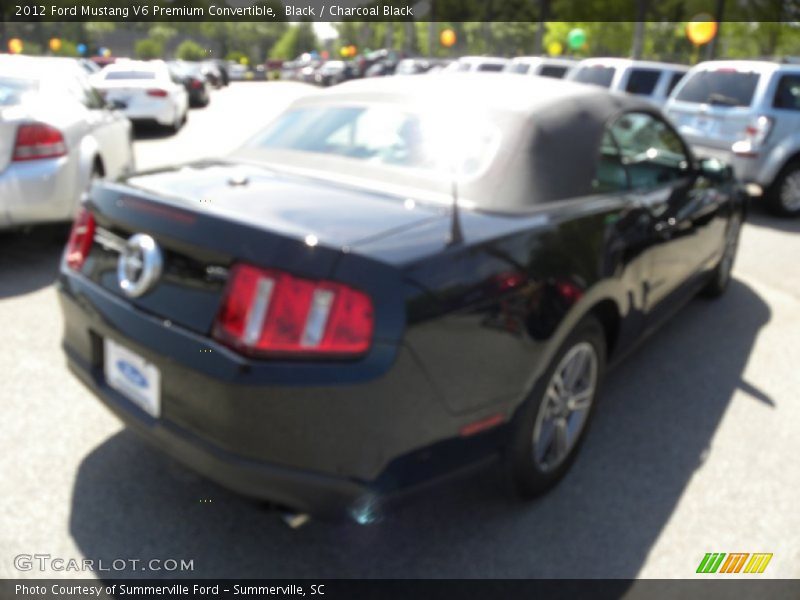 Black / Charcoal Black 2012 Ford Mustang V6 Premium Convertible