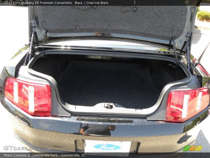 Black / Charcoal Black 2012 Ford Mustang V6 Premium Convertible