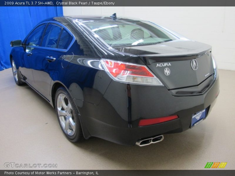 Crystal Black Pearl / Taupe/Ebony 2009 Acura TL 3.7 SH-AWD