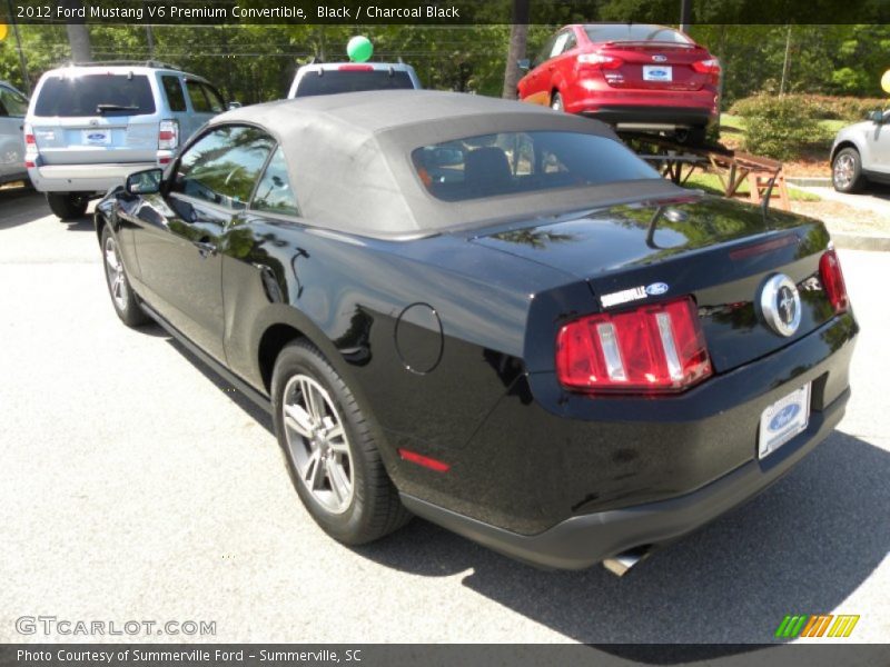 Black / Charcoal Black 2012 Ford Mustang V6 Premium Convertible