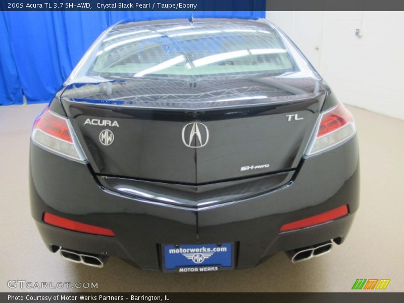 Crystal Black Pearl / Taupe/Ebony 2009 Acura TL 3.7 SH-AWD