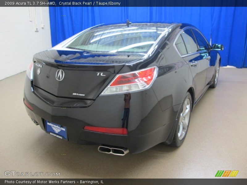 Crystal Black Pearl / Taupe/Ebony 2009 Acura TL 3.7 SH-AWD