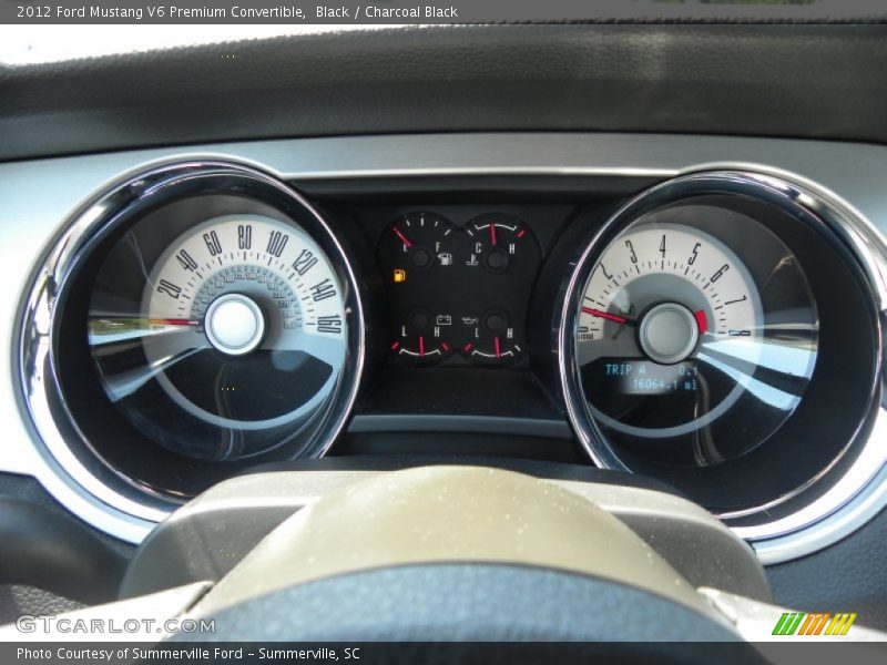 Black / Charcoal Black 2012 Ford Mustang V6 Premium Convertible