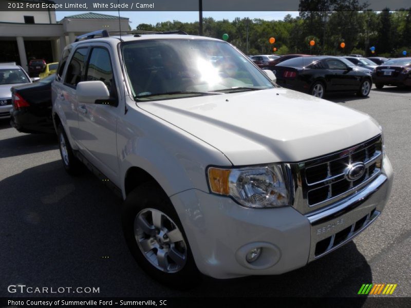 White Suede / Camel 2012 Ford Escape Limited