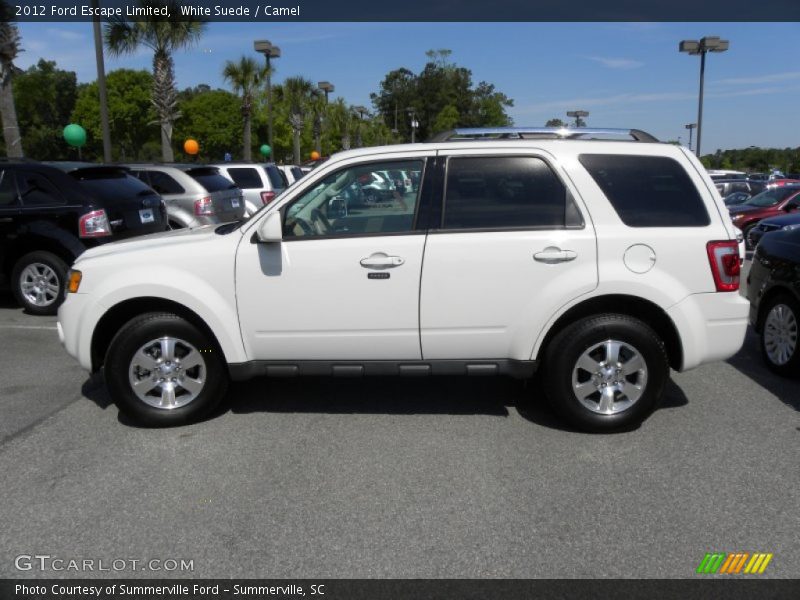 White Suede / Camel 2012 Ford Escape Limited