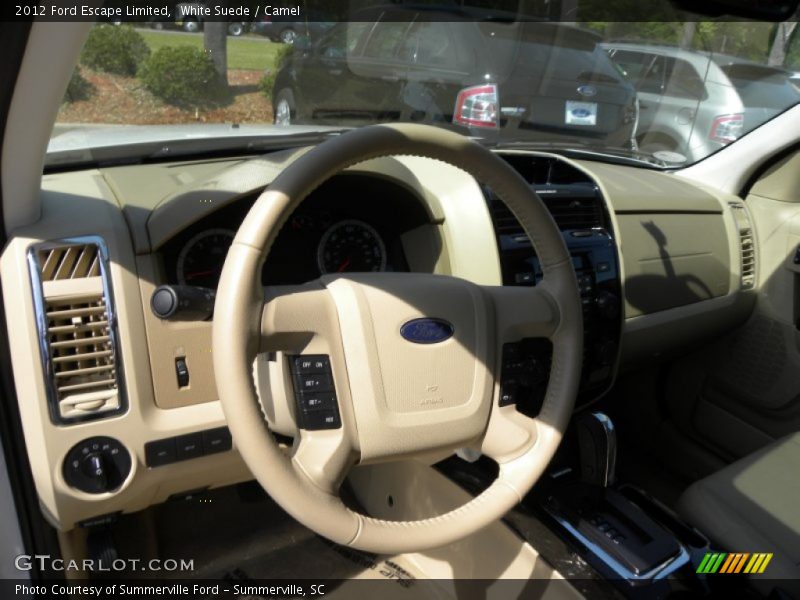 White Suede / Camel 2012 Ford Escape Limited