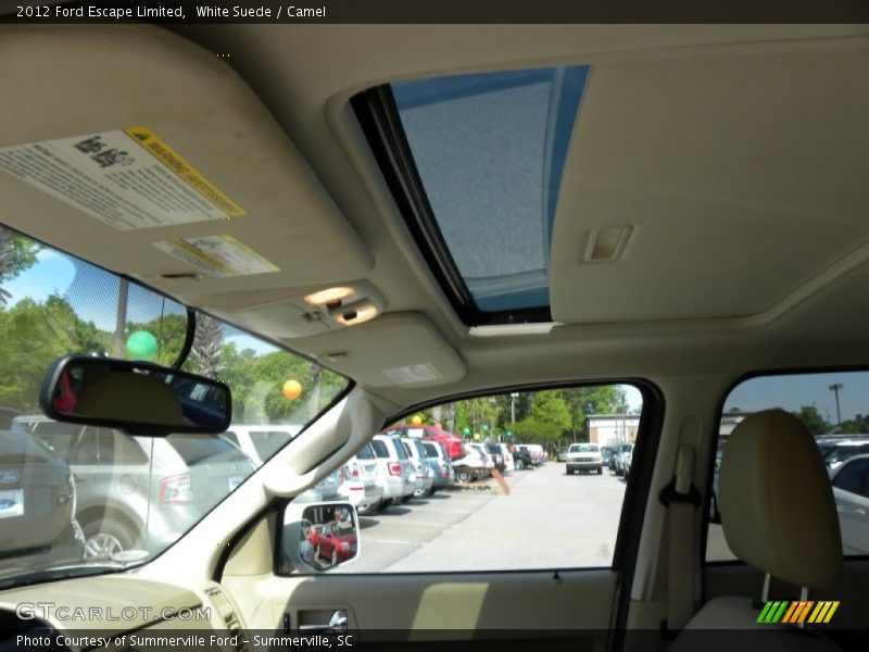 White Suede / Camel 2012 Ford Escape Limited