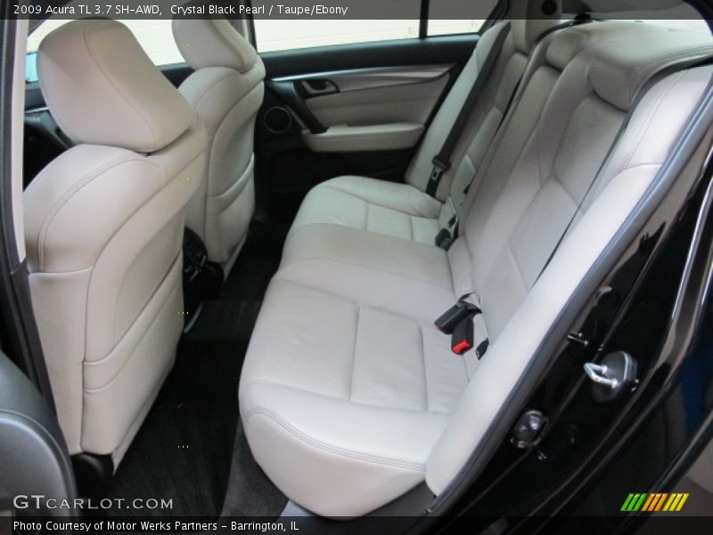 Crystal Black Pearl / Taupe/Ebony 2009 Acura TL 3.7 SH-AWD