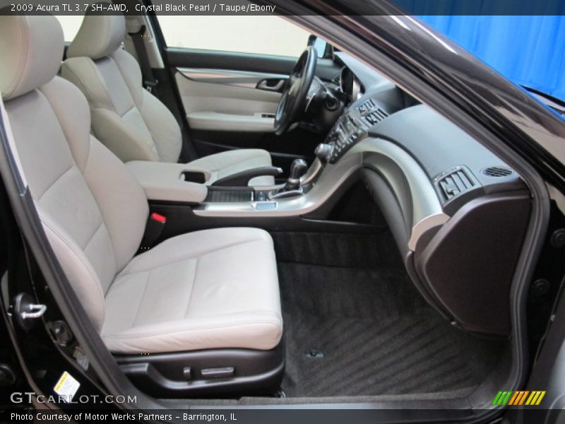 Crystal Black Pearl / Taupe/Ebony 2009 Acura TL 3.7 SH-AWD