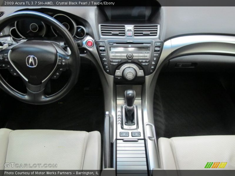Crystal Black Pearl / Taupe/Ebony 2009 Acura TL 3.7 SH-AWD