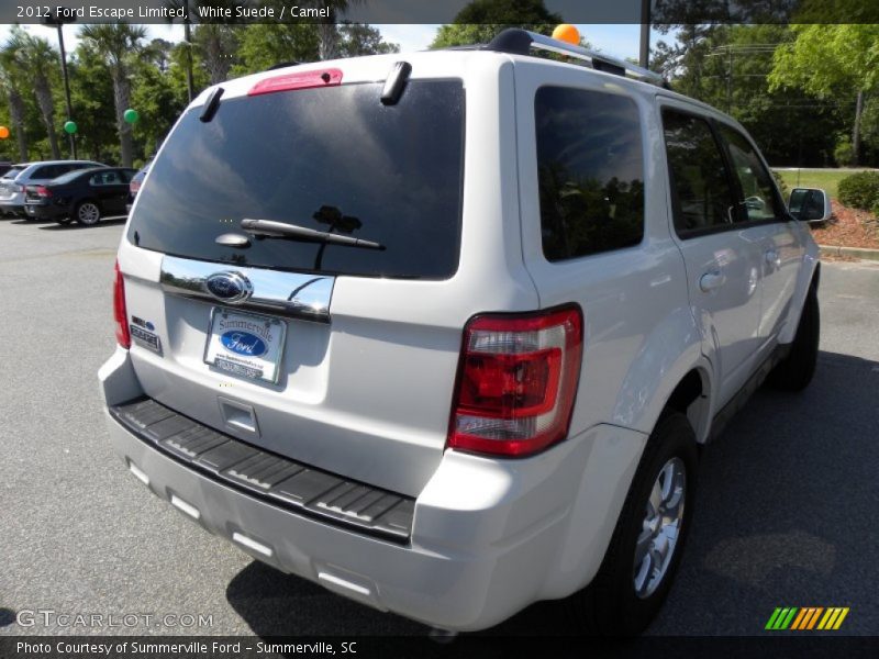 White Suede / Camel 2012 Ford Escape Limited
