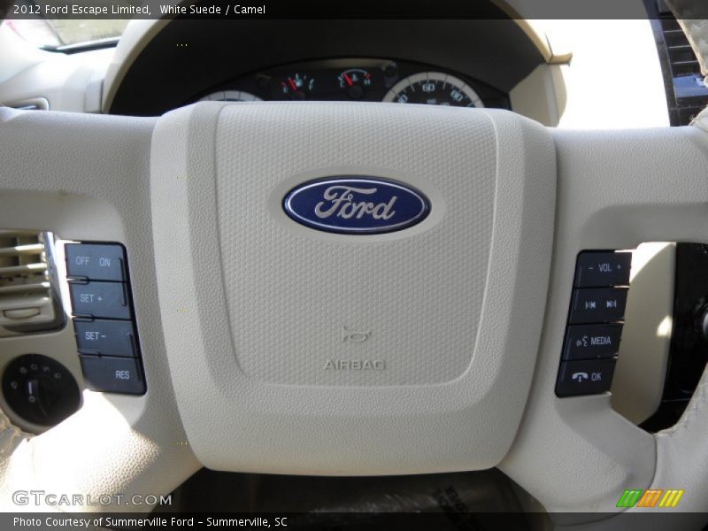 White Suede / Camel 2012 Ford Escape Limited