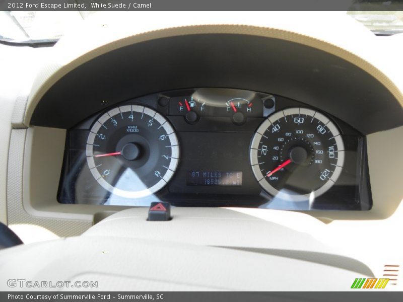 White Suede / Camel 2012 Ford Escape Limited