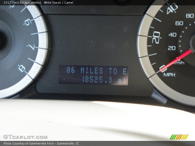 White Suede / Camel 2012 Ford Escape Limited