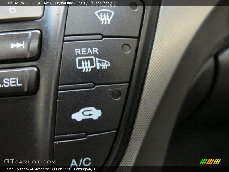 Crystal Black Pearl / Taupe/Ebony 2009 Acura TL 3.7 SH-AWD