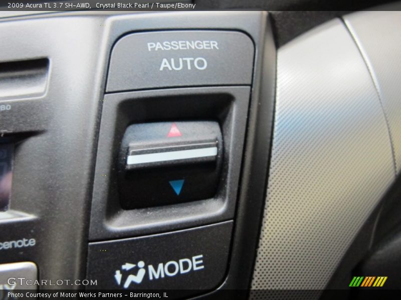 Crystal Black Pearl / Taupe/Ebony 2009 Acura TL 3.7 SH-AWD