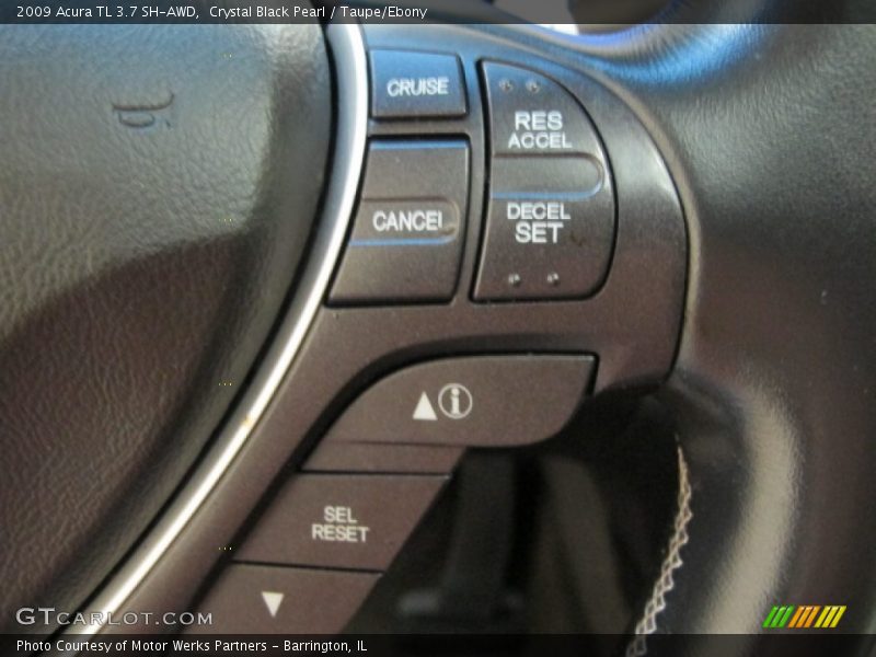 Crystal Black Pearl / Taupe/Ebony 2009 Acura TL 3.7 SH-AWD