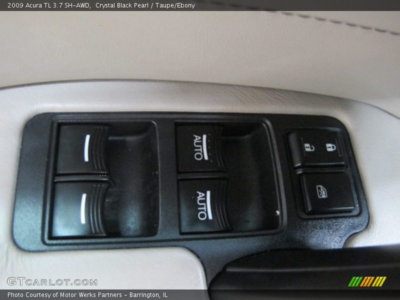 Crystal Black Pearl / Taupe/Ebony 2009 Acura TL 3.7 SH-AWD
