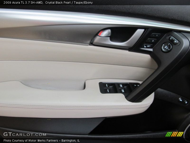 Crystal Black Pearl / Taupe/Ebony 2009 Acura TL 3.7 SH-AWD