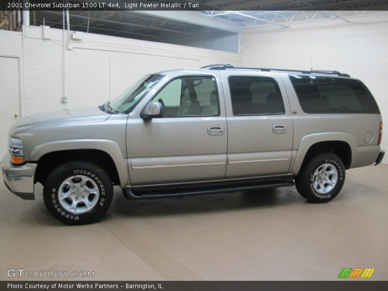 Light Pewter Metallic / Tan 2001 Chevrolet Suburban 1500 LT 4x4