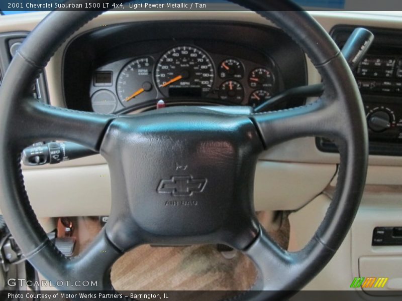 Light Pewter Metallic / Tan 2001 Chevrolet Suburban 1500 LT 4x4