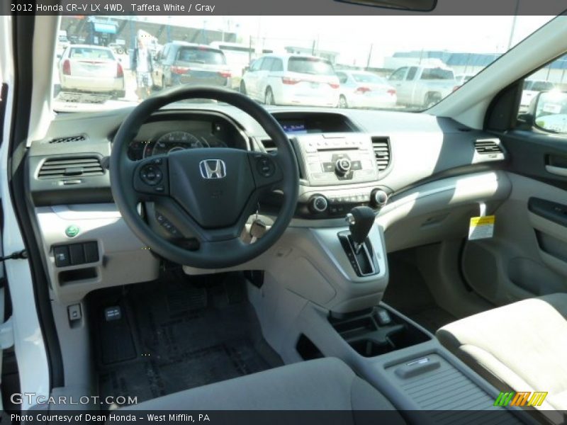 Taffeta White / Gray 2012 Honda CR-V LX 4WD