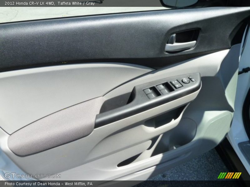 Taffeta White / Gray 2012 Honda CR-V LX 4WD