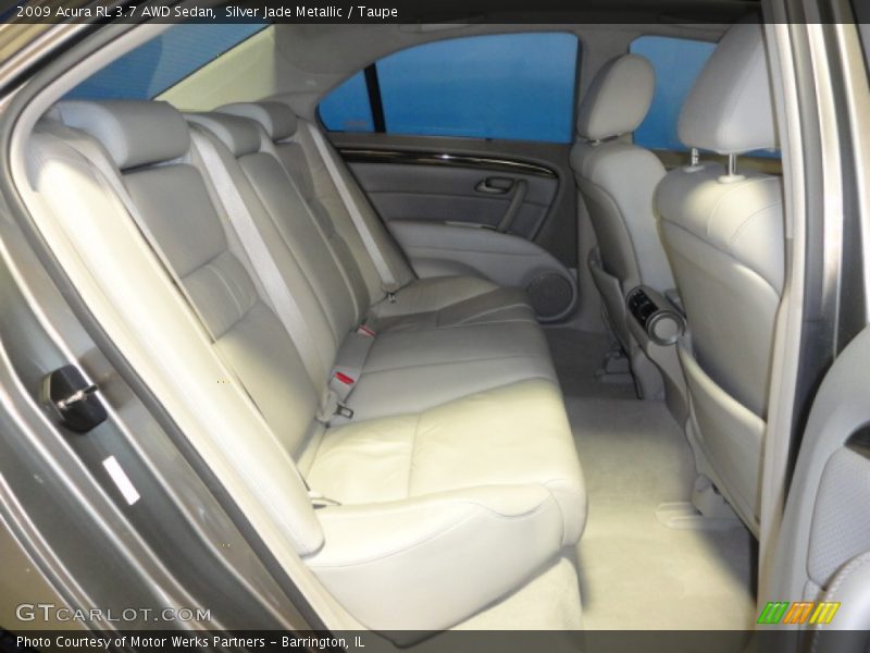 Silver Jade Metallic / Taupe 2009 Acura RL 3.7 AWD Sedan