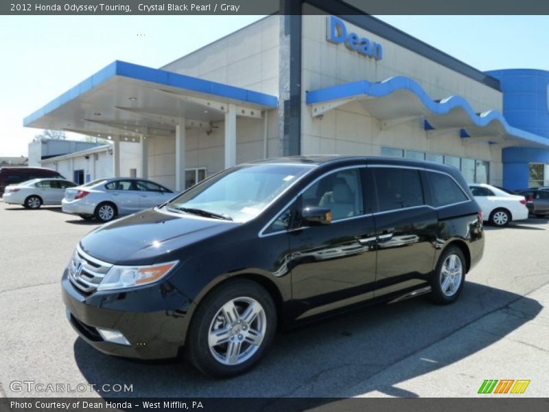 Crystal Black Pearl / Gray 2012 Honda Odyssey Touring