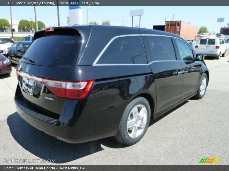 Crystal Black Pearl / Gray 2012 Honda Odyssey Touring