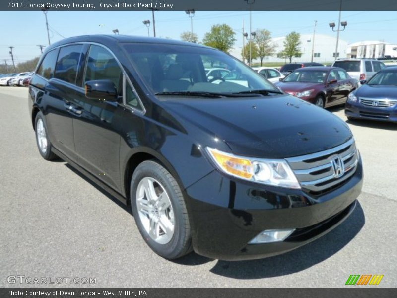 Crystal Black Pearl / Gray 2012 Honda Odyssey Touring