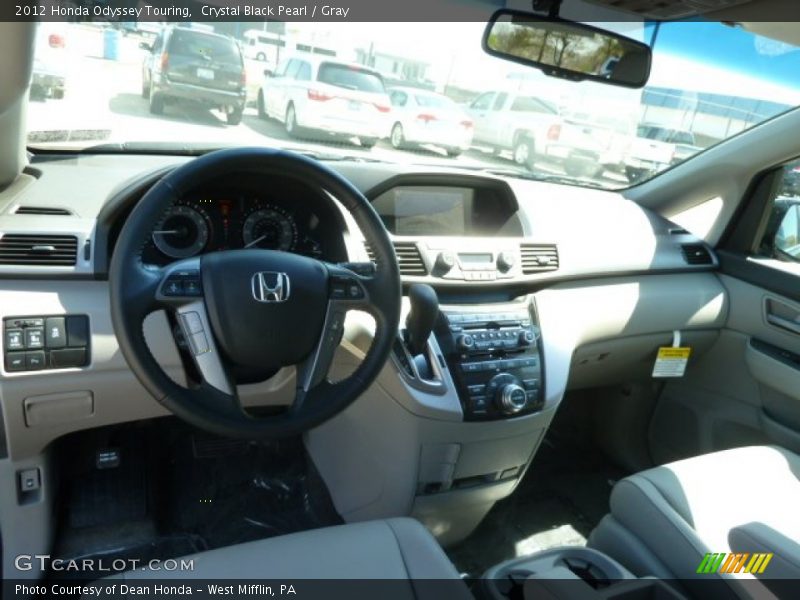 Crystal Black Pearl / Gray 2012 Honda Odyssey Touring