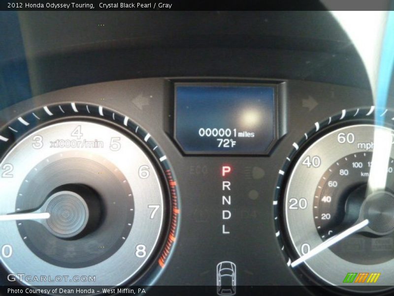 Crystal Black Pearl / Gray 2012 Honda Odyssey Touring