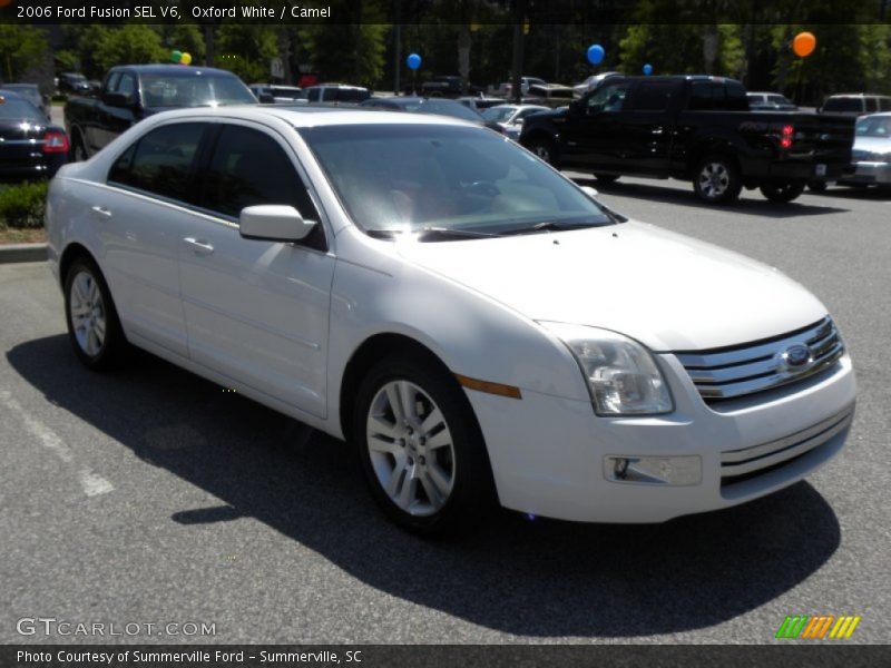 Oxford White / Camel 2006 Ford Fusion SEL V6