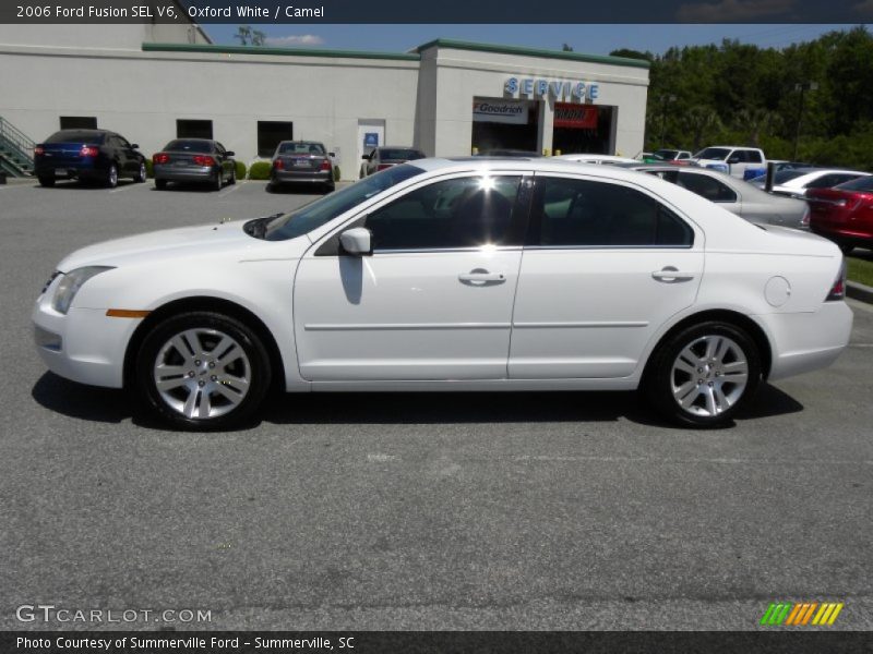 Oxford White / Camel 2006 Ford Fusion SEL V6