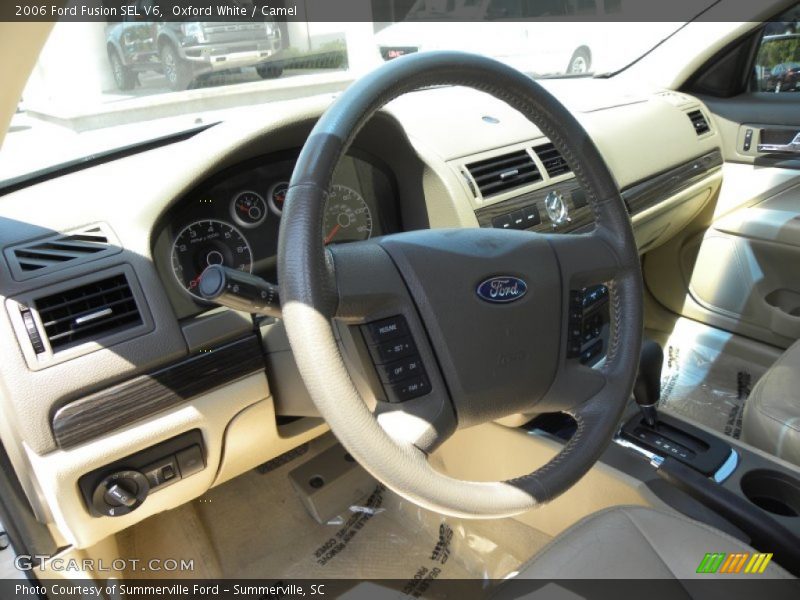 Oxford White / Camel 2006 Ford Fusion SEL V6