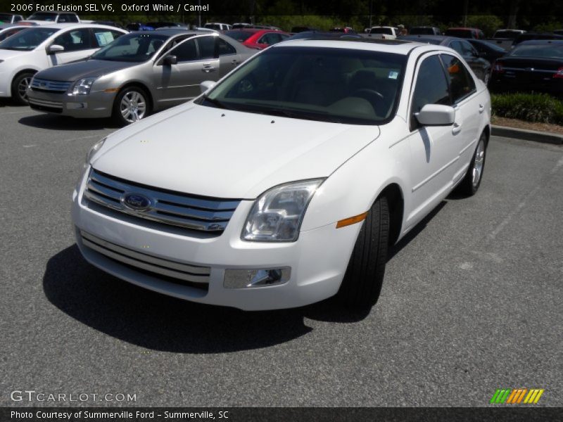Oxford White / Camel 2006 Ford Fusion SEL V6