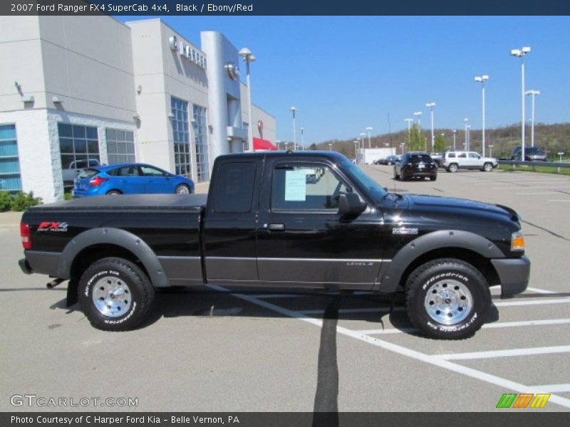 Black / Ebony/Red 2007 Ford Ranger FX4 SuperCab 4x4