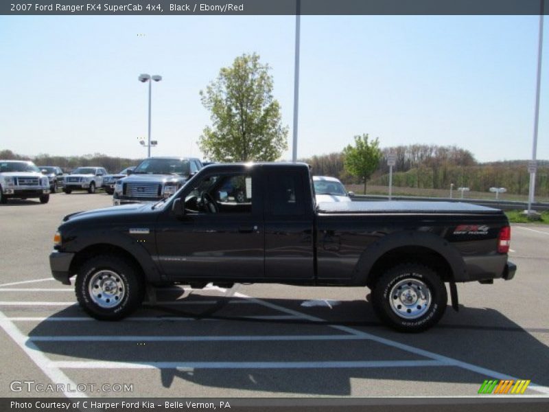 Black / Ebony/Red 2007 Ford Ranger FX4 SuperCab 4x4