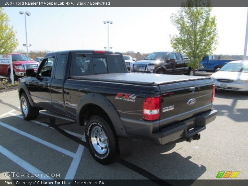 Black / Ebony/Red 2007 Ford Ranger FX4 SuperCab 4x4